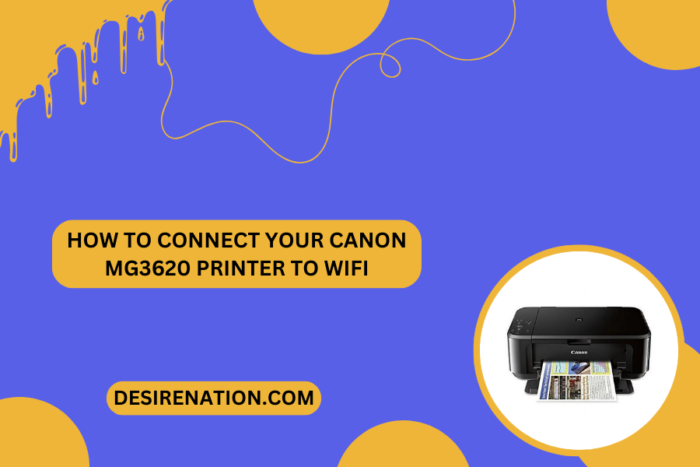 How To Connect Your Canon Mg3620 Printer To Wifi 3003