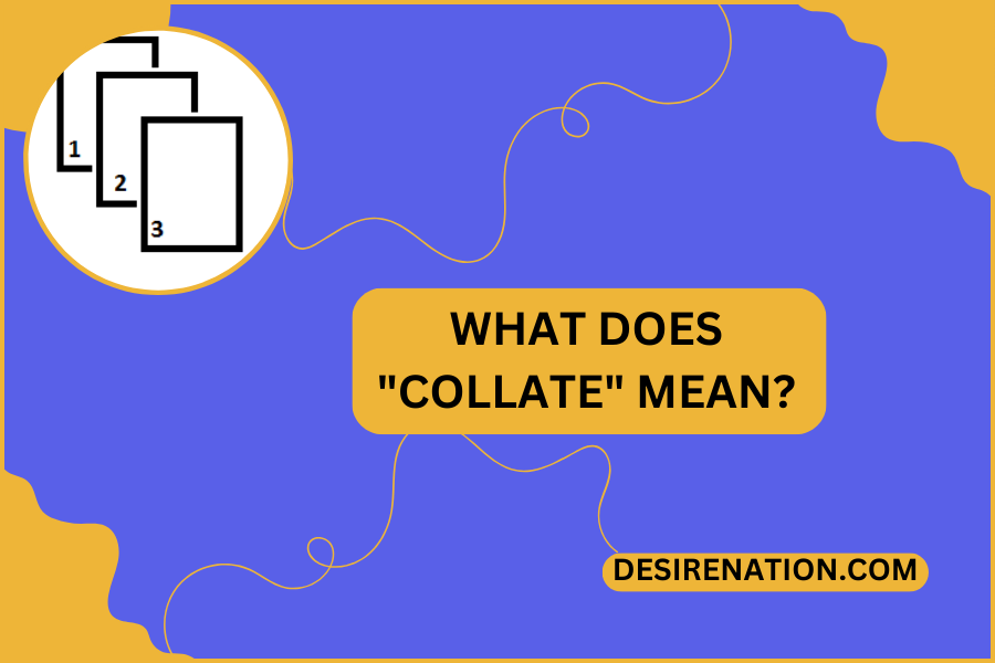 What is Collate in Printing