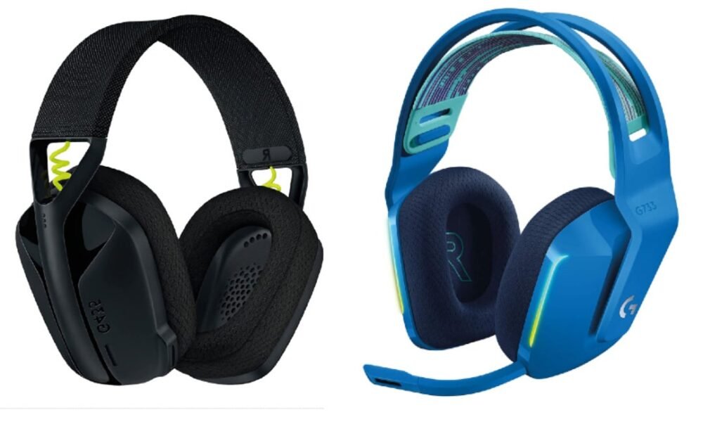 Blue Logitech Headset