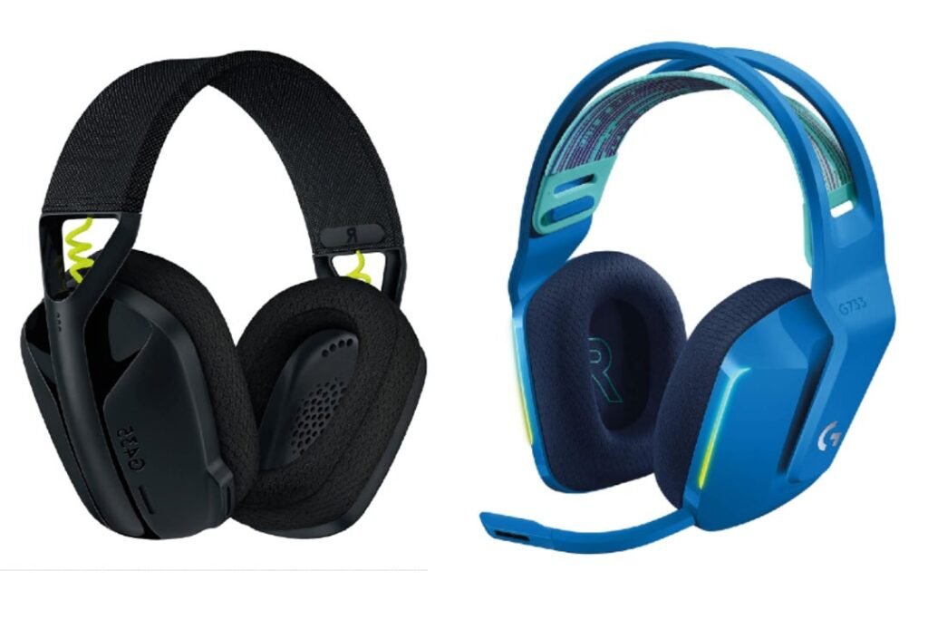 Blue Logitech Headset